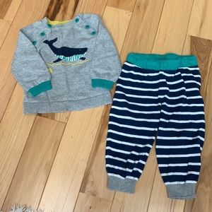 Mini Boden baby boys’ sweater set